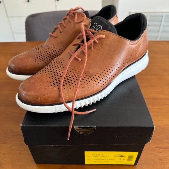 Men's 2.ZERØGRAND Laser Wingtip Oxfords men's 11W - Picture 1 of 8